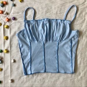 NWOT blue shein blouse